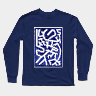 Blue Maze Long Sleeve T-Shirt